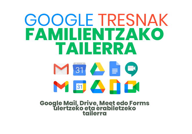 El 27 y 28 de octubre ofreceremos un taller de Herramienta Google para familias