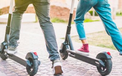 Uso del patinete en Itxaropena Ikastola