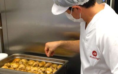 Así se preparan los menús en la cocina de la ikastola