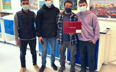 La Ikastola ha tomado parte en un plan para reutilizar los ordenadores Toshiba