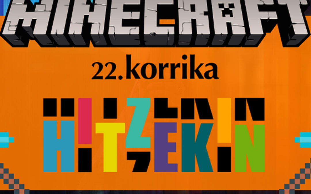 DBH 4. mailako Xabier Mikelek Korrika birtualean parte hartu du Minecraft jolasaren bitartez