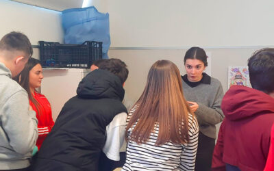 Lxs alumnxs de ESO reciben una charla sobre Formación Profesional por parte de antiguxs compañerxs