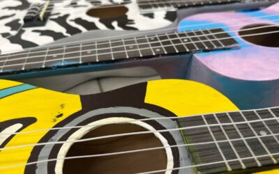 Lxs alumxs de DBH2 han montado y decorado sus ukeleles