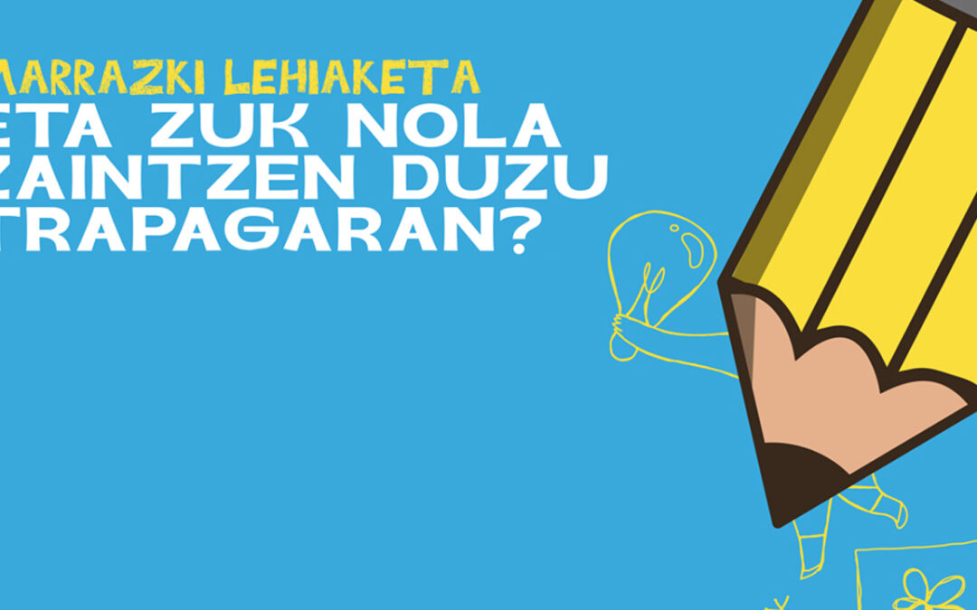 LH3. mailako Izarok Trapagarango  merkataritzari buruzko marrazki lehiaketa irabazi du