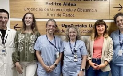 Nora Fernández, madre y exalumna de la ikastola, al frente de un proyecto de salud para madres y bebés